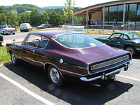 Plymouth Barracuda coupe (de 1967-69) (prise dans Rhone, France, 2014) (2)